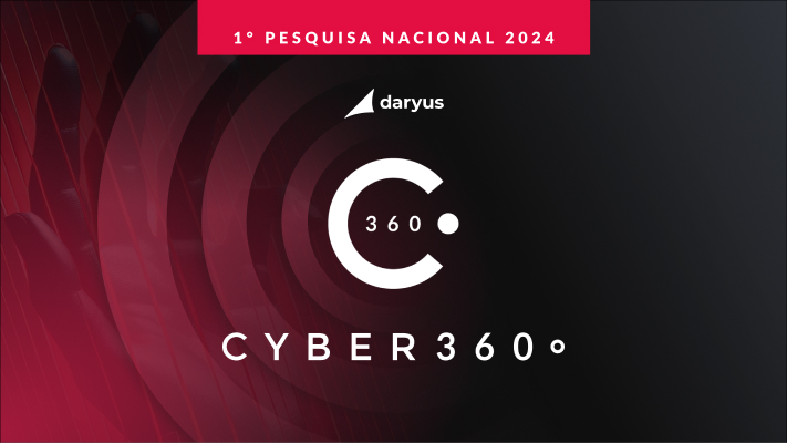 Logotipo da Pesquisa Cyber 360 com tema de cibersegurança no Brasil - 2024