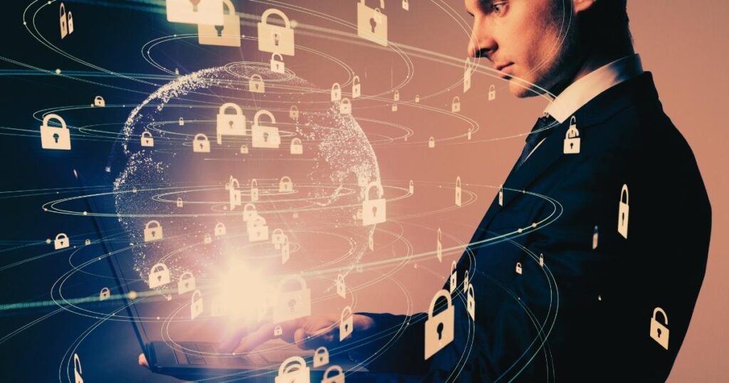 segurança cibernética representando a resiliência contra ataques digitais, continuidade de negócios e proteção de dados